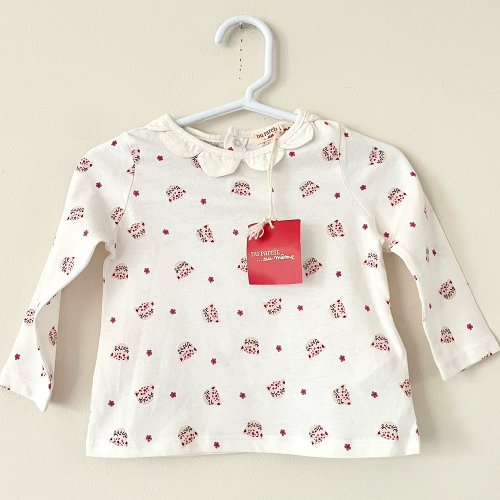 Du Pareil Paris, baby girl top, 9 months